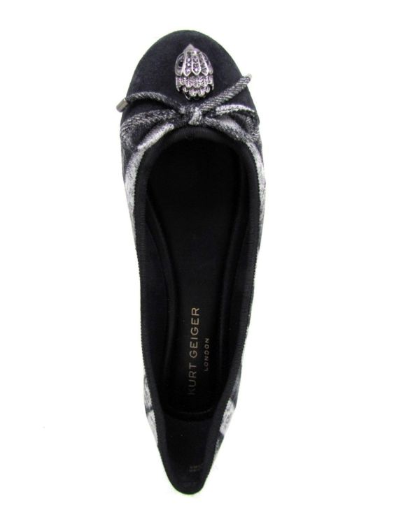 KURT GEIGER BALLERINA (9790600669 eagle ballerina black denim) - De Gouden Schoe