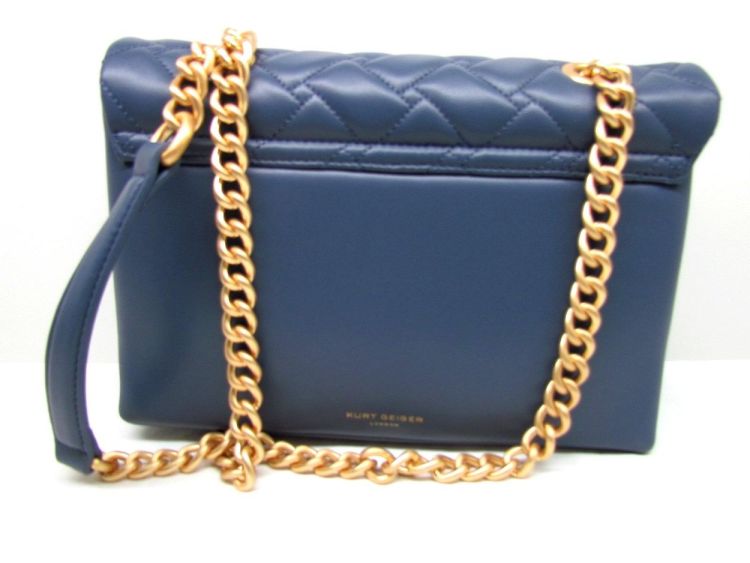 KURT GEIGER Handtassen (leather kensington bag blue) - De Gouden Schoe