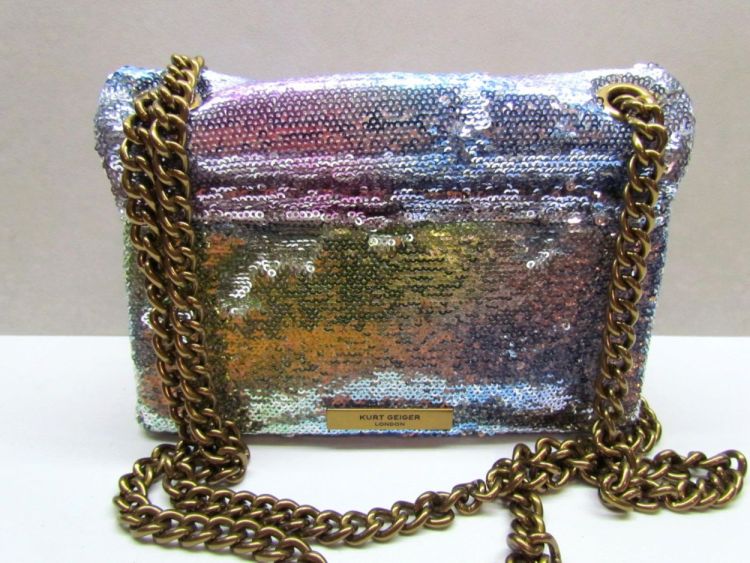KURT GEIGER Handtassen (Sequin Mini kensington silver) - De Gouden Schoe